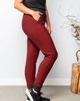 Pantalon Spirit en molleton - marron/ourlet anthracite