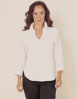 SOLEIL Sustainable Fabric Blouse- Cabernet