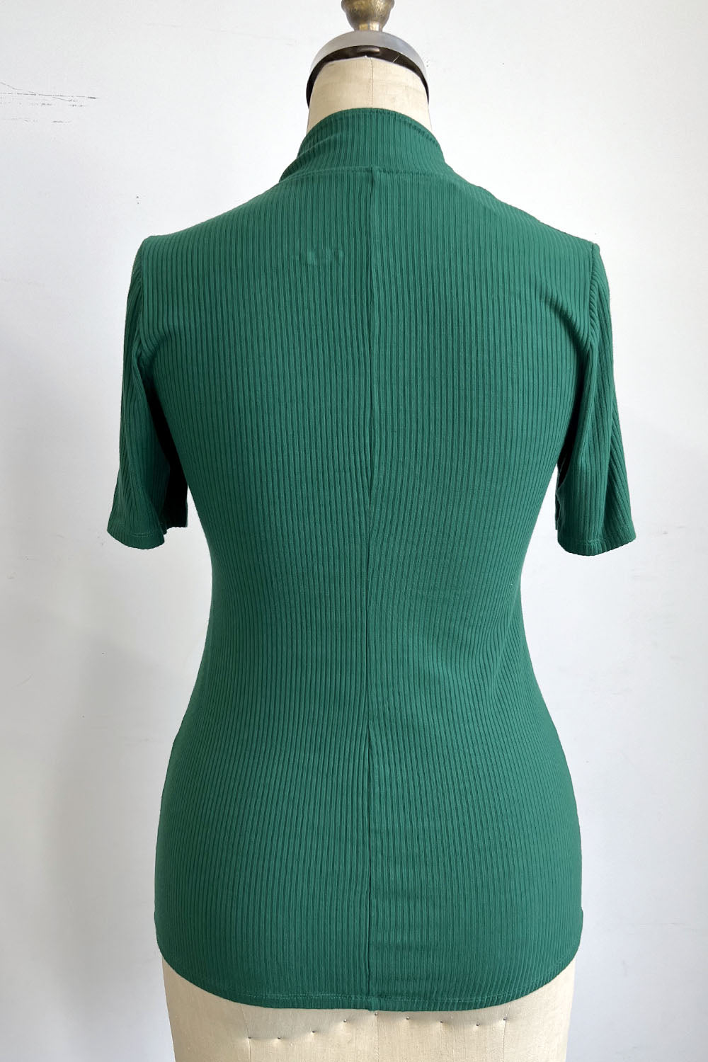 RESALE - Envie Blouse  - Evergreen Rib - XS