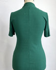 RESALE - Envie Blouse  - Evergreen Rib - XS