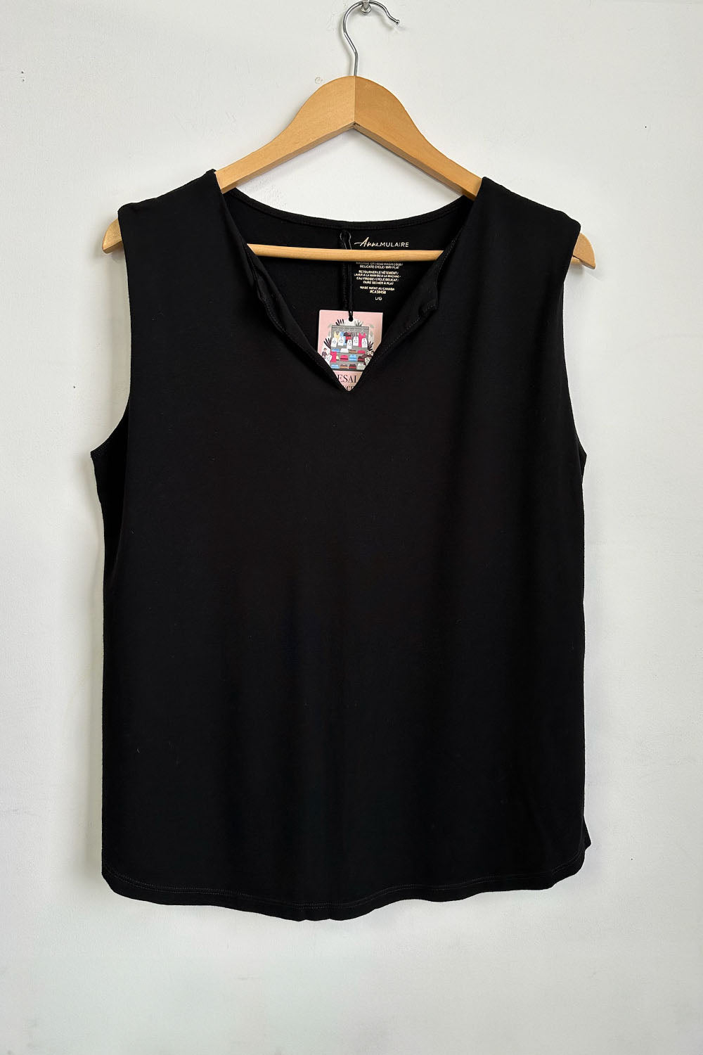RESALE -Sadie Top- L- Black- RE274