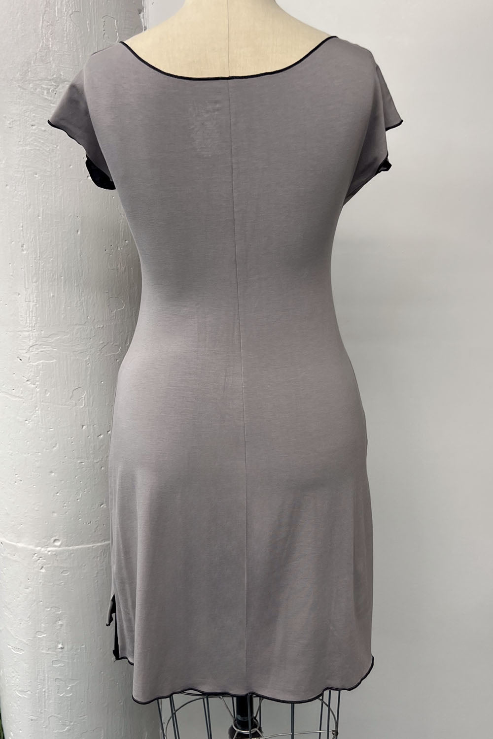 RESALE - Tessie Dress- M- Grey/Black- RE469