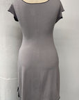 RESALE - Tessie Dress- M- Grey/Black- RE469