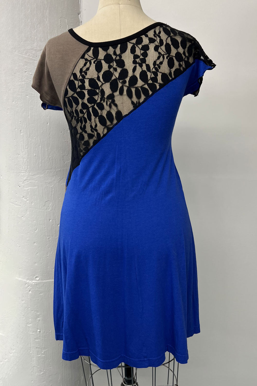 RESALE - Lace Dress- M- Blue/Grey/BLack- RE470