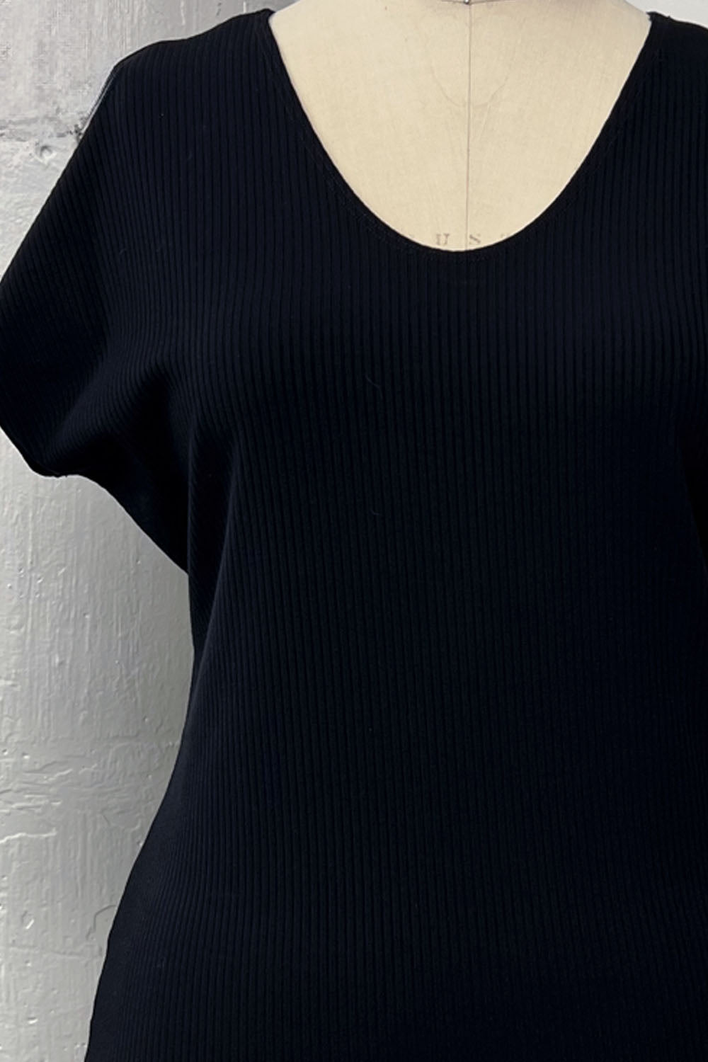 RESALE - Blouson Top - XS - Black Rib - RE513