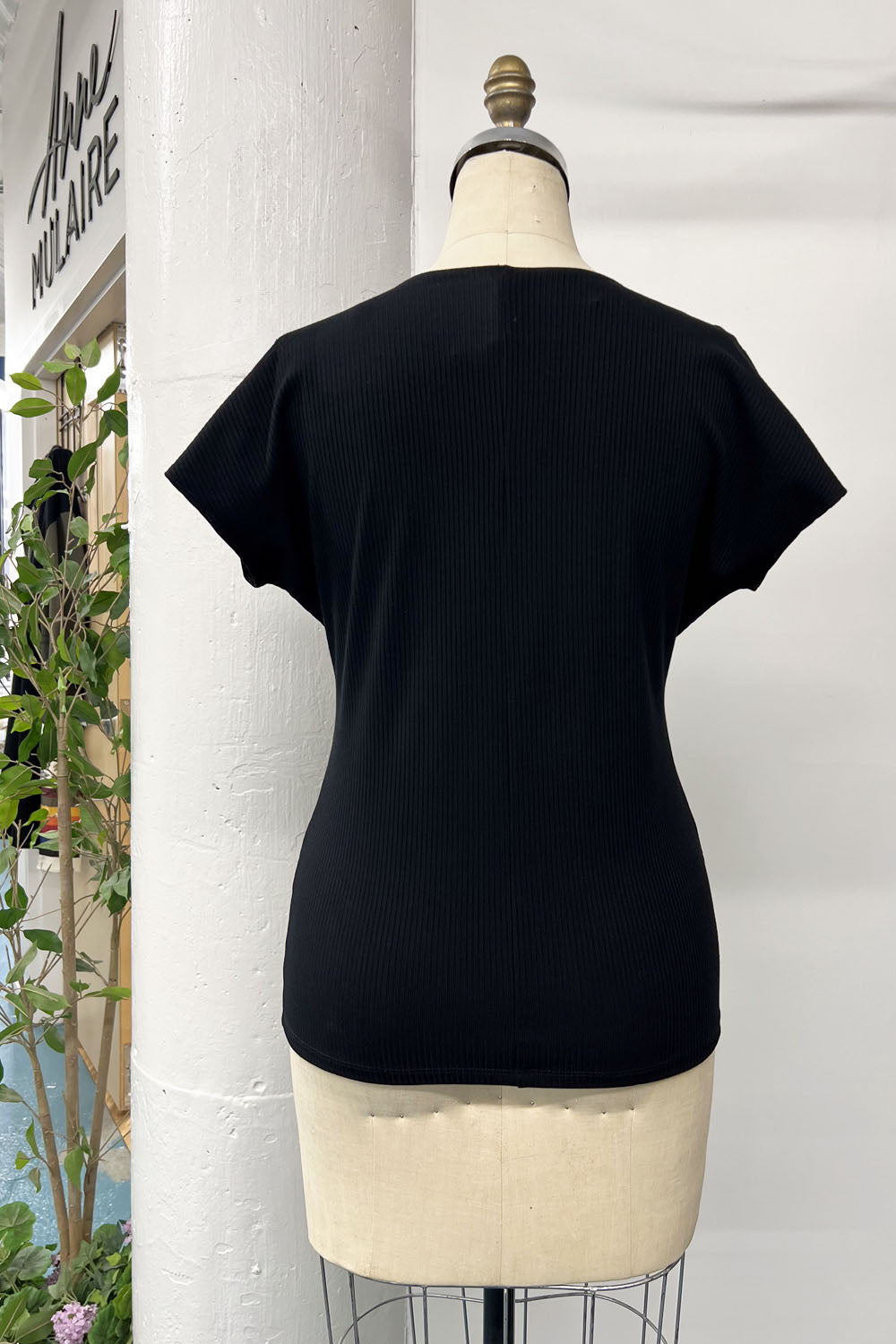 RESALE - Blouson Top - XS - Black Rib - RE513