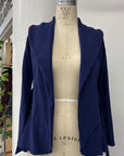 RESALE - Peplum Jacket - Navy - S - RE569