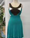 RESALE - Amelie Dress - Teal/Olive - XS - RE571