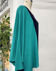RESALE - Drape Top - Navy/Jade - L/XL- RE601