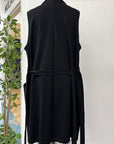 RESALE - Maude Wrap Vest - Black - 2X/3X - RE605