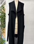 RESALE - Maude Wrap Vest - Black - 2X/3X - RE605