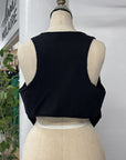 RESALE - Louis Cotton Vest - Black - S - RE611