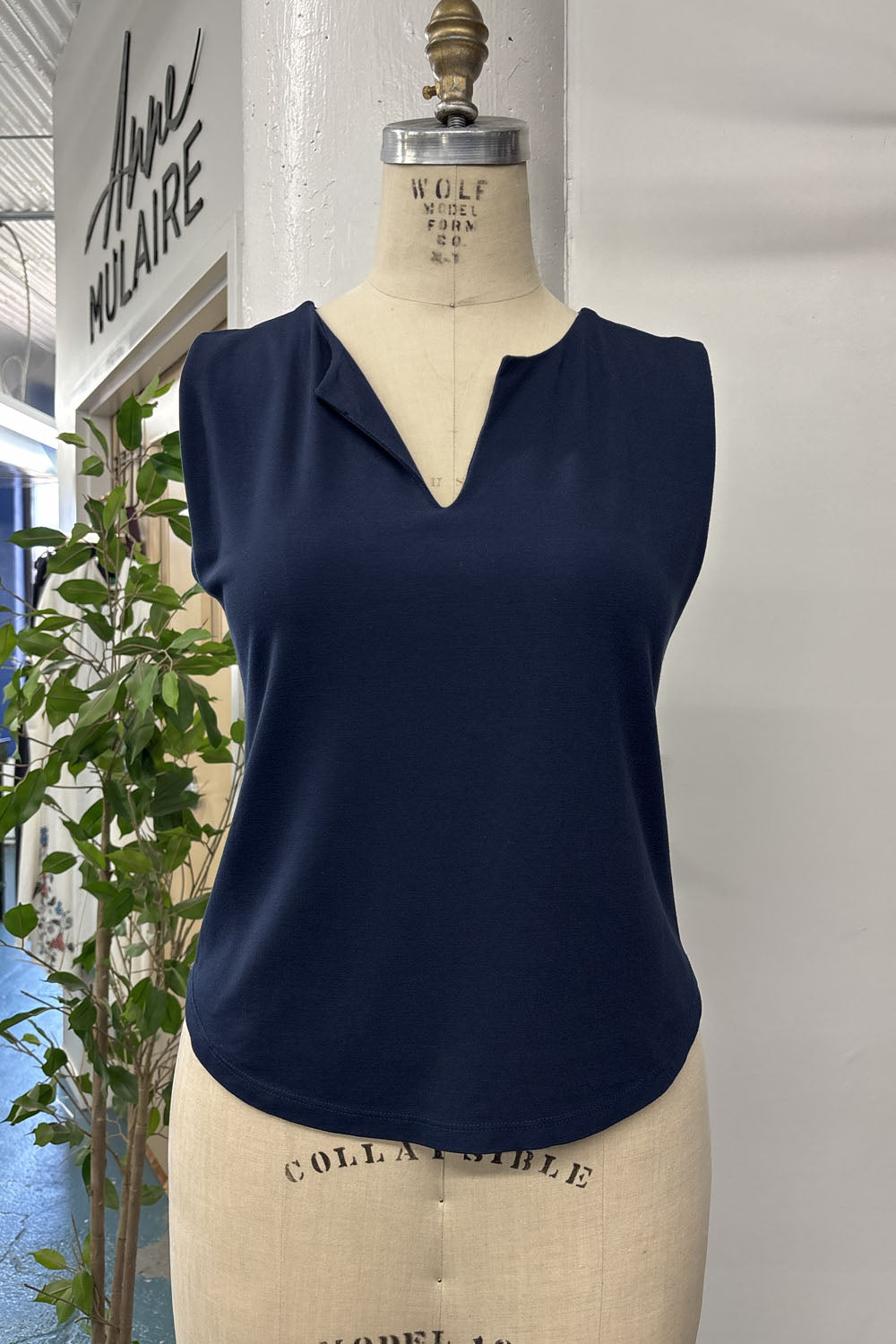 RESALE - Sadie Blouse - Midnight - S - RE615