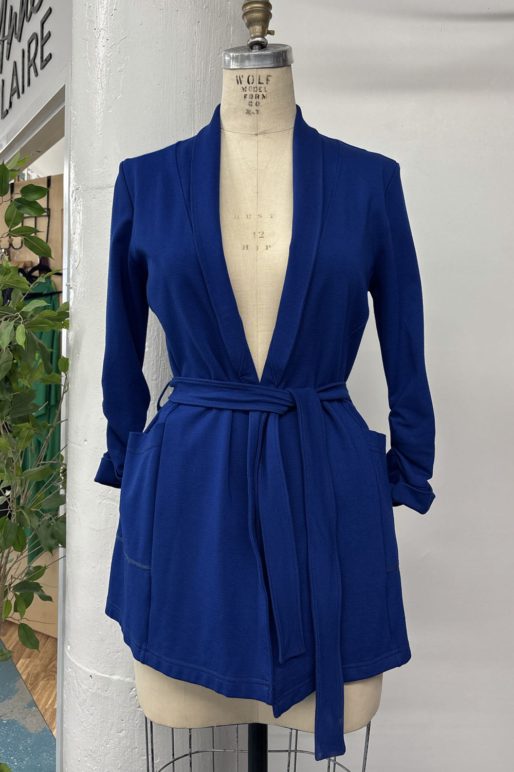 RESALE - Wrap Jacket - Cobalt - S - RE616