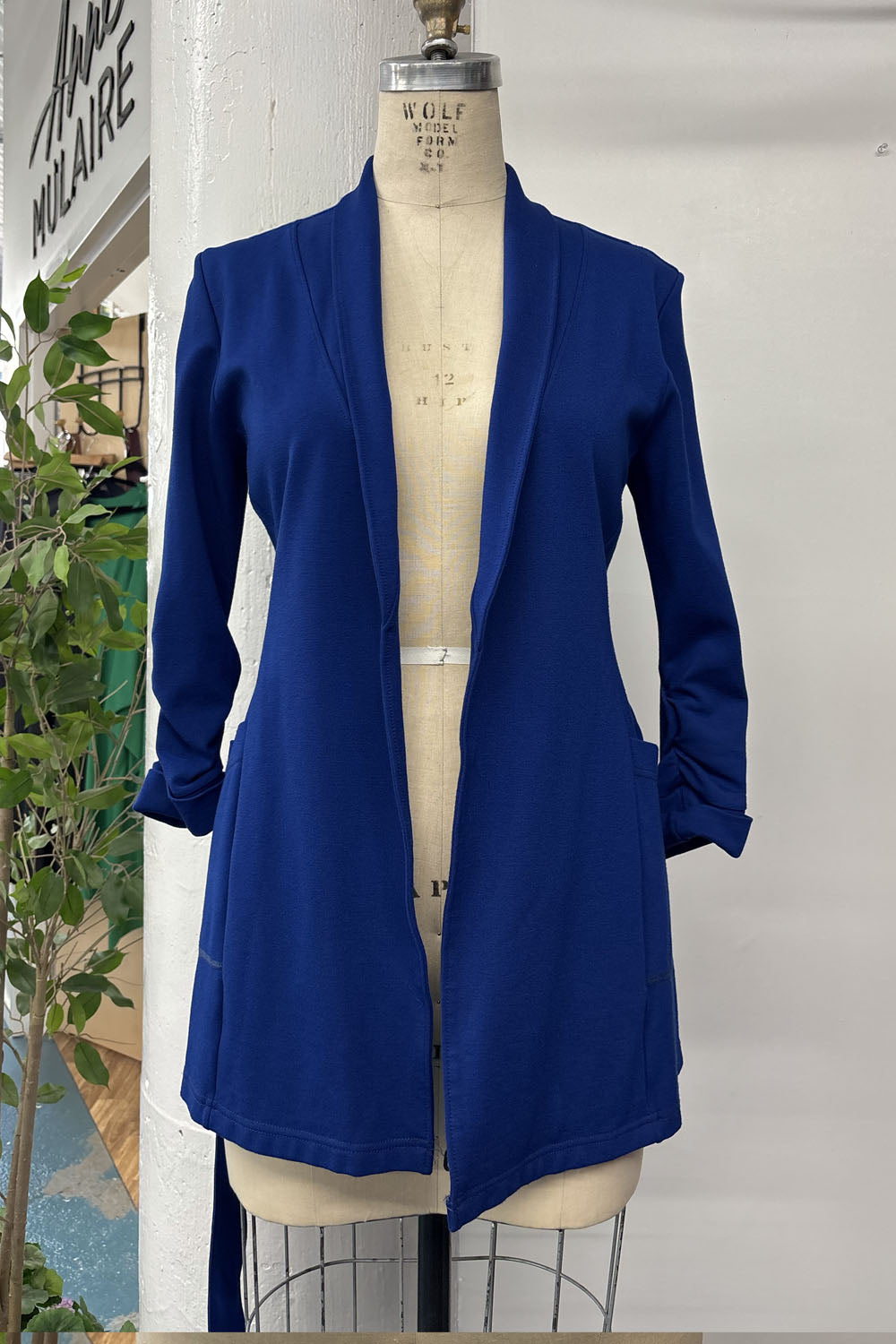 RESALE - Wrap Jacket - Cobalt - S - RE616