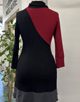 RESALE - Melodie Tunic - Blk/Scarlet/Grey - S - RE617