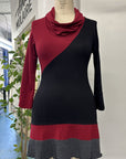 RESALE - Melodie Tunic - Blk/Scarlet/Grey - S - RE617