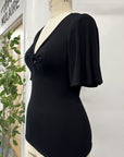 RESALE - Bamboo Twist Top - Black - XS - RE618