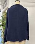 RESALE - Soleil Blouse - Navy - S - RE635