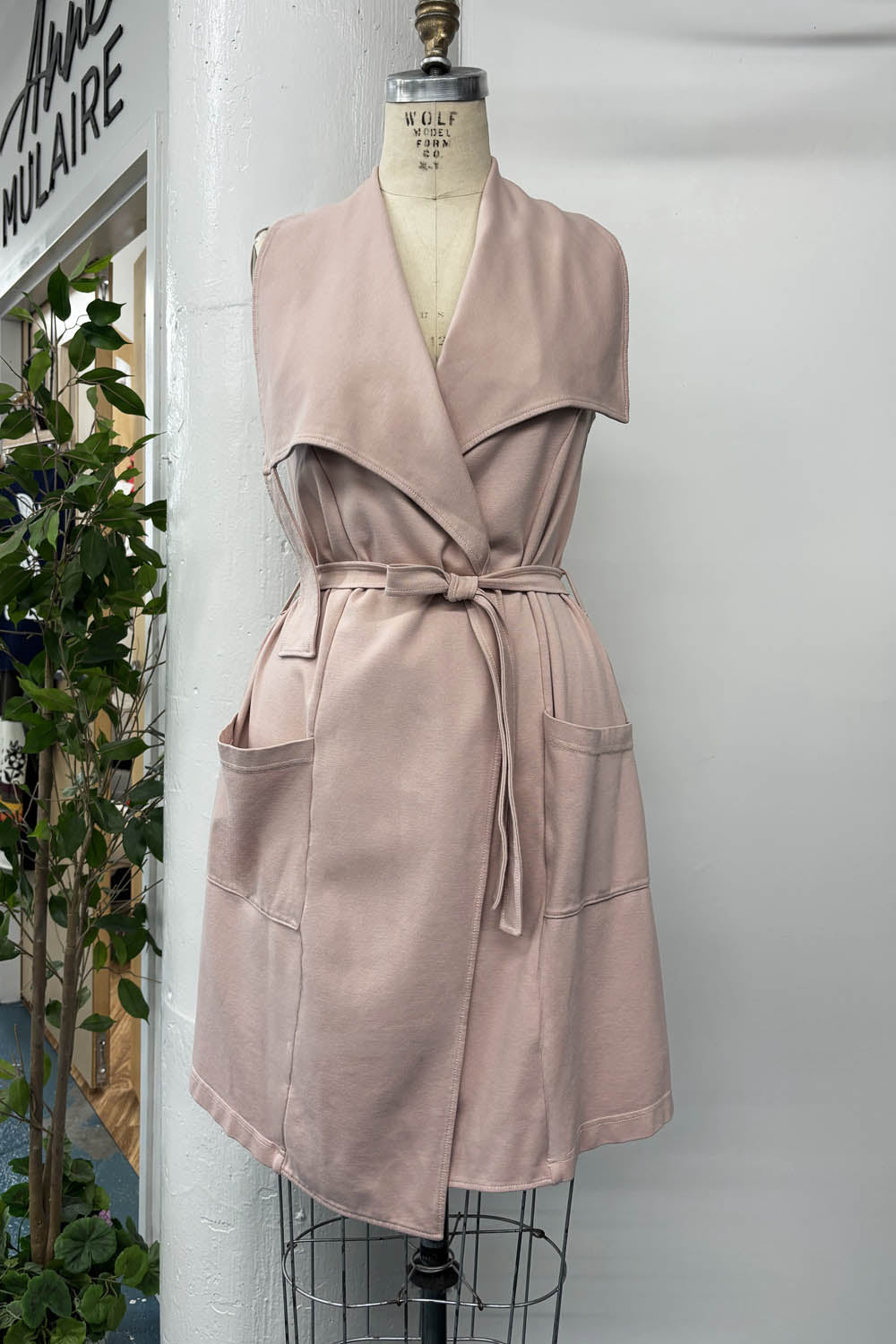 RESALE - Maude Wrap Vest - Blush - M/L - RE646
