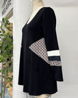 RESALE - ZW Classic Tunic - Black/Prairie - Large - RE647