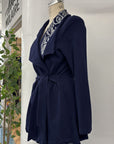 REVENTE - Blazer - P - cobalt/gris - RE614