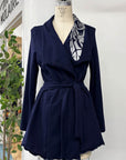 REVENTE - Blazer - P - cobalt/gris - RE614