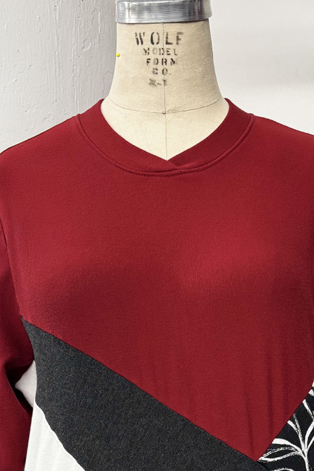 RESALE -ZW Crewneck sweater - Scarlet mix - S/M - RE694