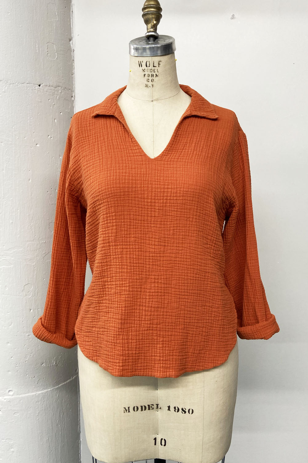 REVENTE - Blouse Soleil - orange - M - RE713