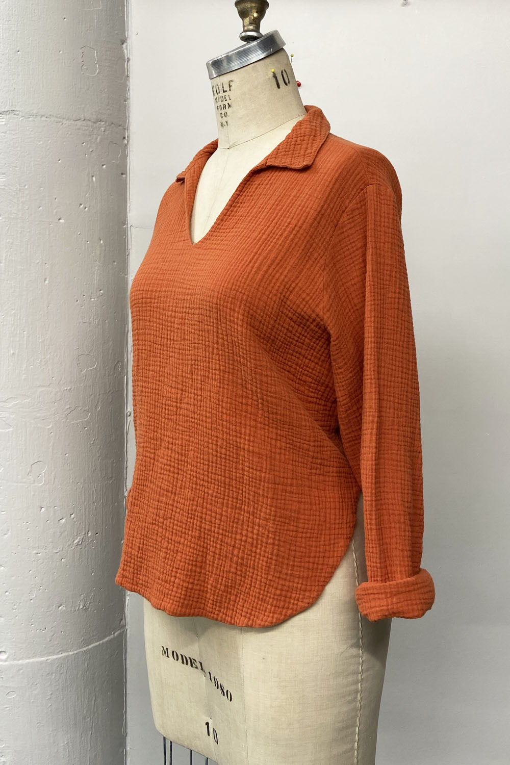 REVENTE - Blouse Soleil - orange - M - RE713