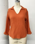 REVENTE - Blouse Soleil - orange - M - RE713