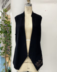 REVENTE - Veste en molleton de bambou Willow - noir/rose or - Saule du Nord - G/TG - RE714