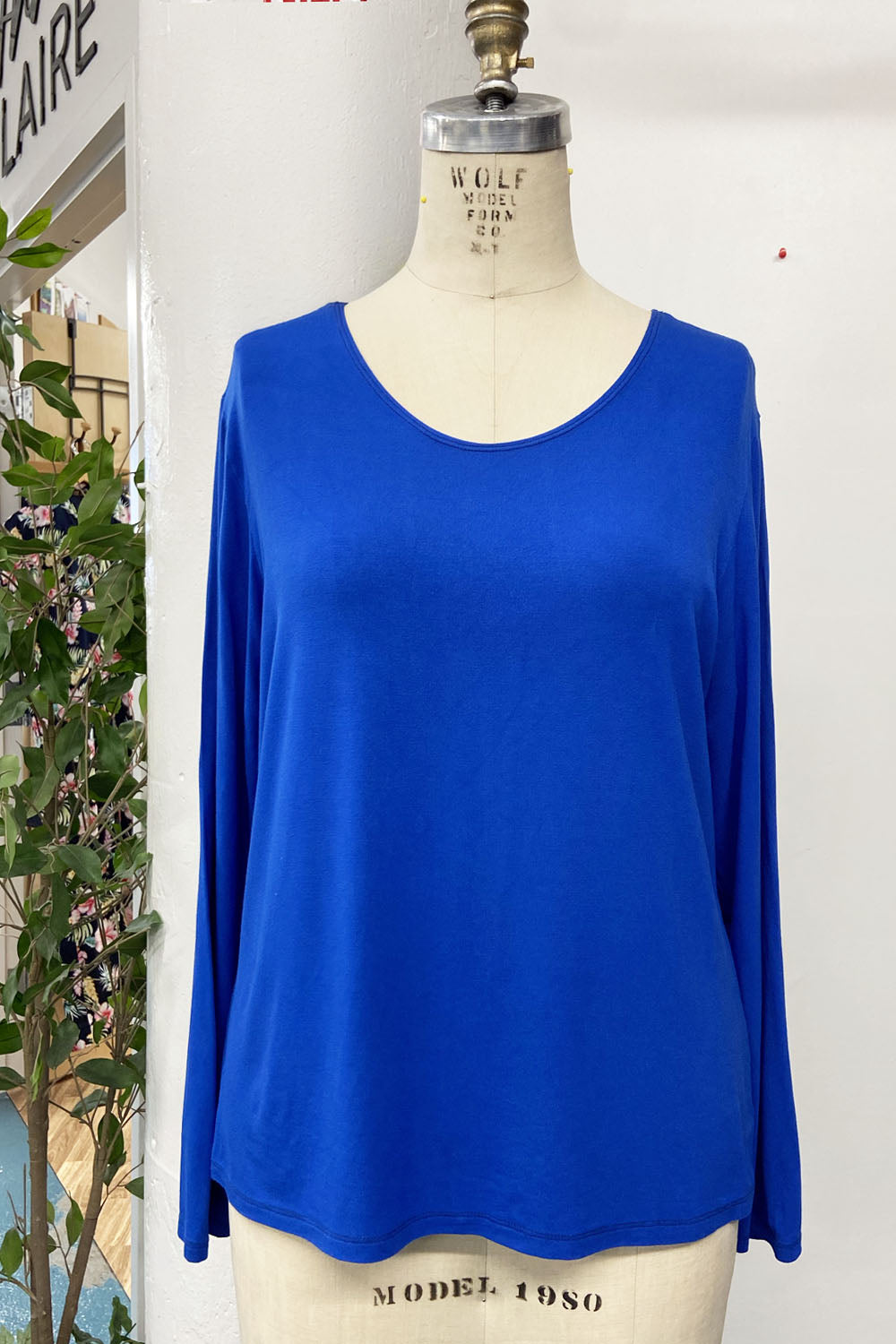 RESALE - Classic long sleeve V-neck -deep blue - L - RE715