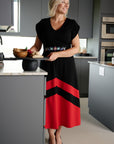 Robe Velora - noir/tomate