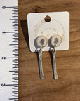 Sheppards Hook - Antler Silver Stud Earrings- 1011