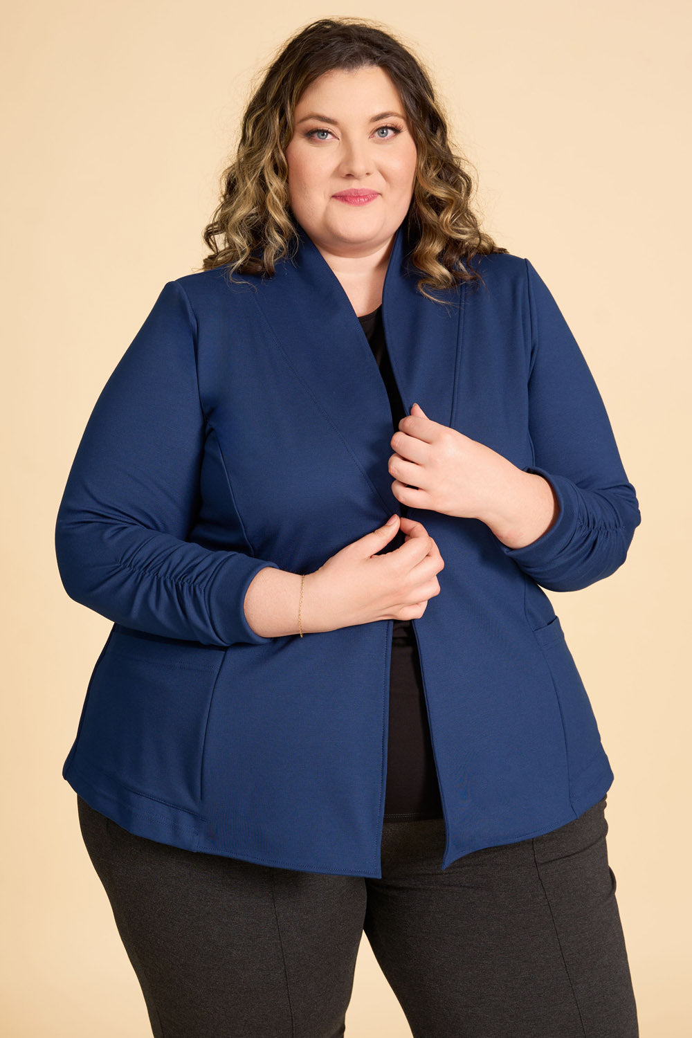 BONJOUR Blazer- Indigo