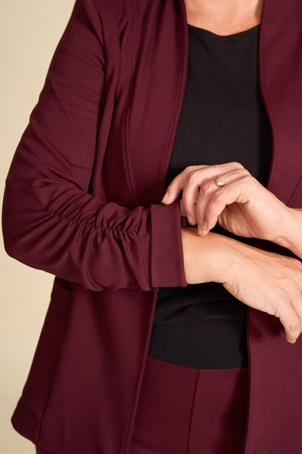 BONJOUR Blazer- Merlot