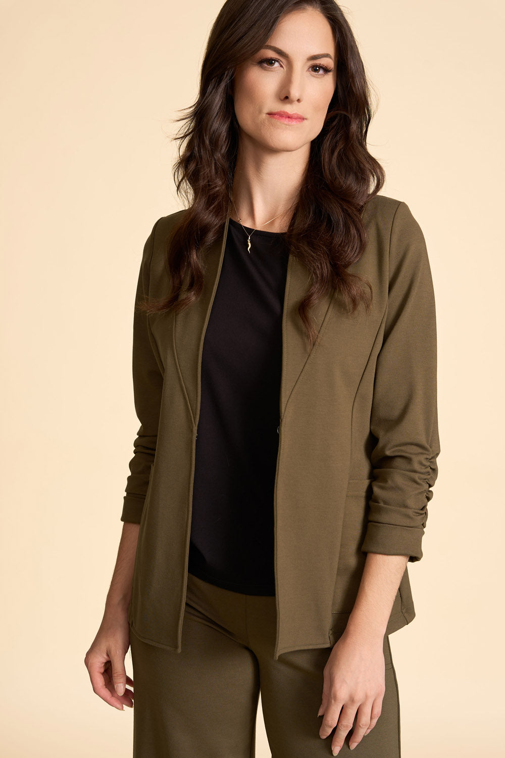 BONJOUR Blazer- Moss