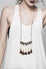 Cali necklace - Black and ember tassels