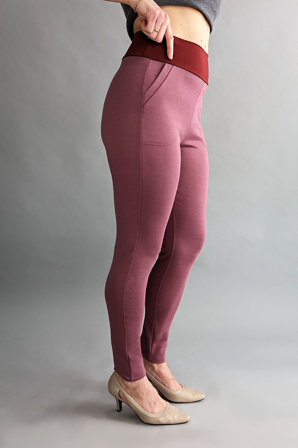 GREEN SALE - Chaplin Slim Pant- Rose