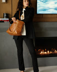 Pantalon Flare Ponte avec poches