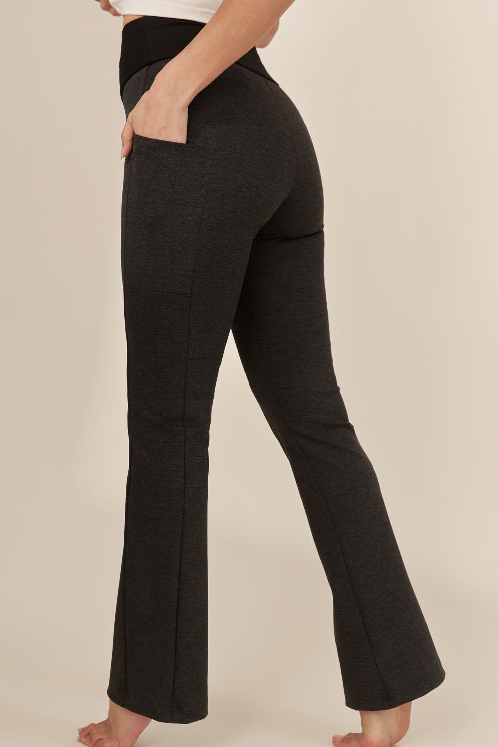 Pantalon Flare Ponte avec poches