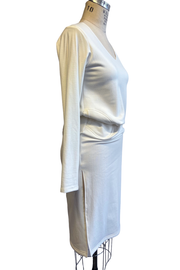 AS IS - White Fleece Dress - XS/S
