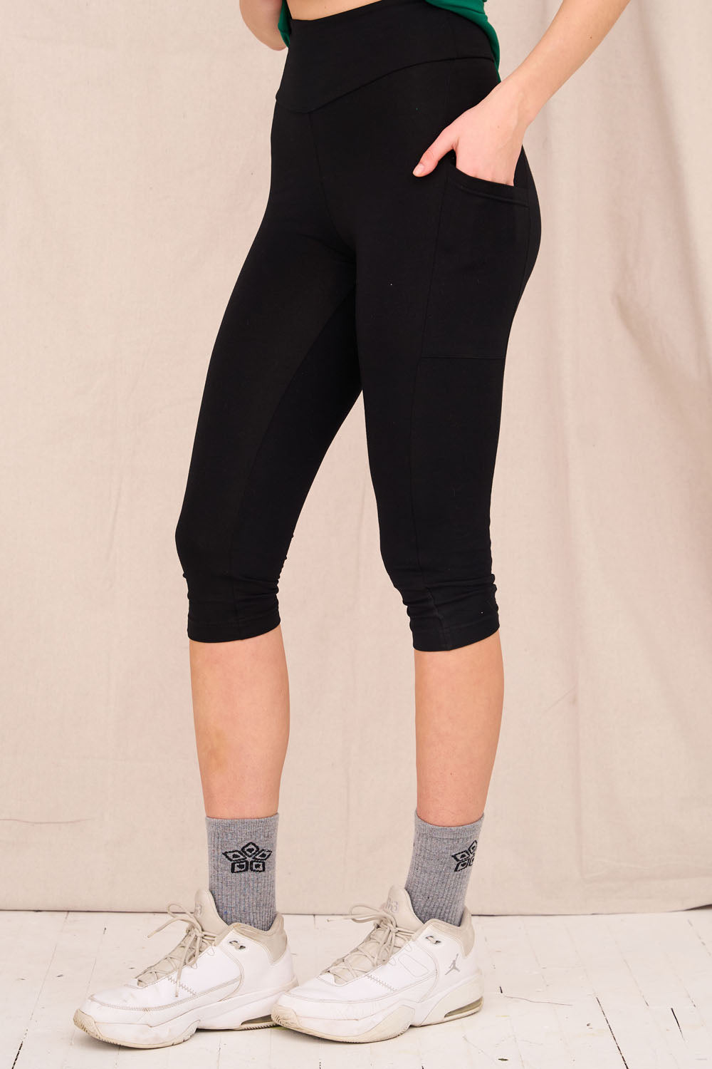 Legging 3/4 toute-saison avec poches