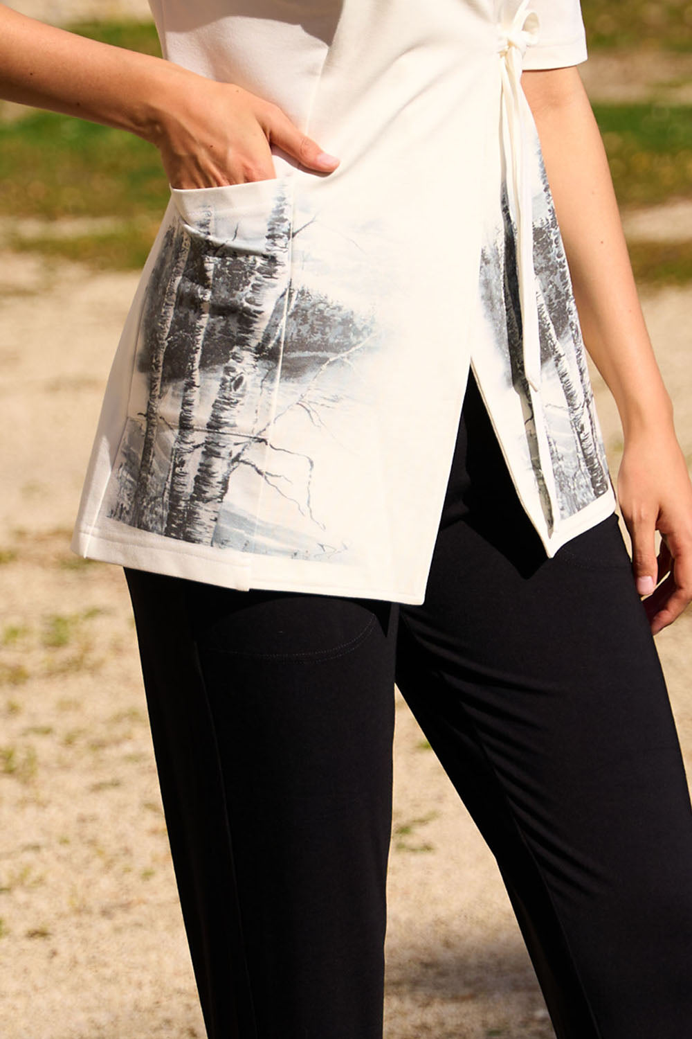 LEXI Woodland Wrap Top