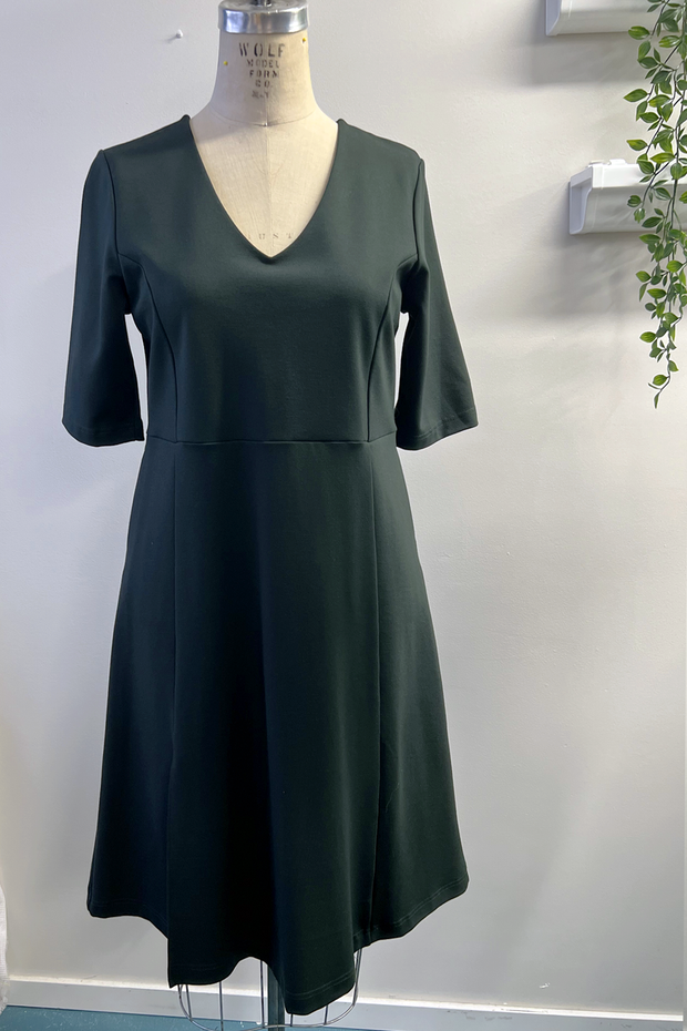 GREEN SALE - MARIETTE Dress - Short sleeve - Pine