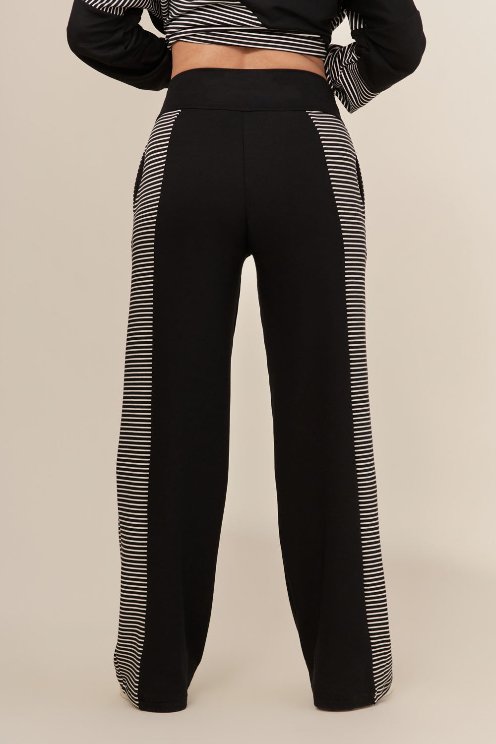 Pantalons Marin - Noir/rayé