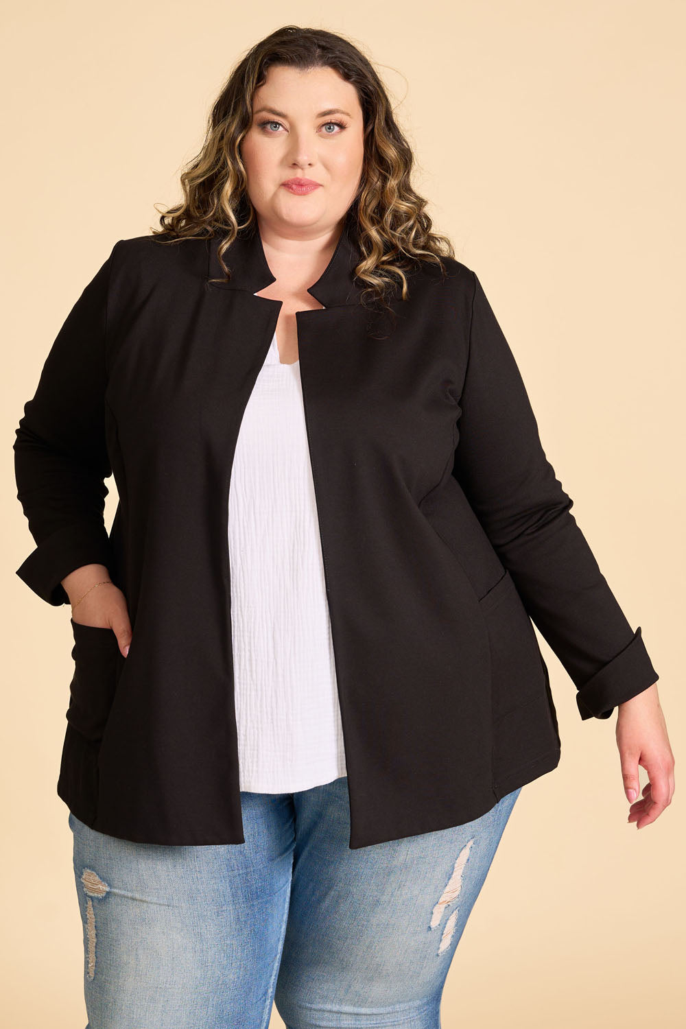 SOLEIL Sustainable Fabric Blouse- White