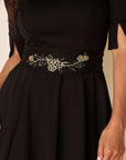 Ceinture Héritage avec broderie - Rivière Rouge - doré