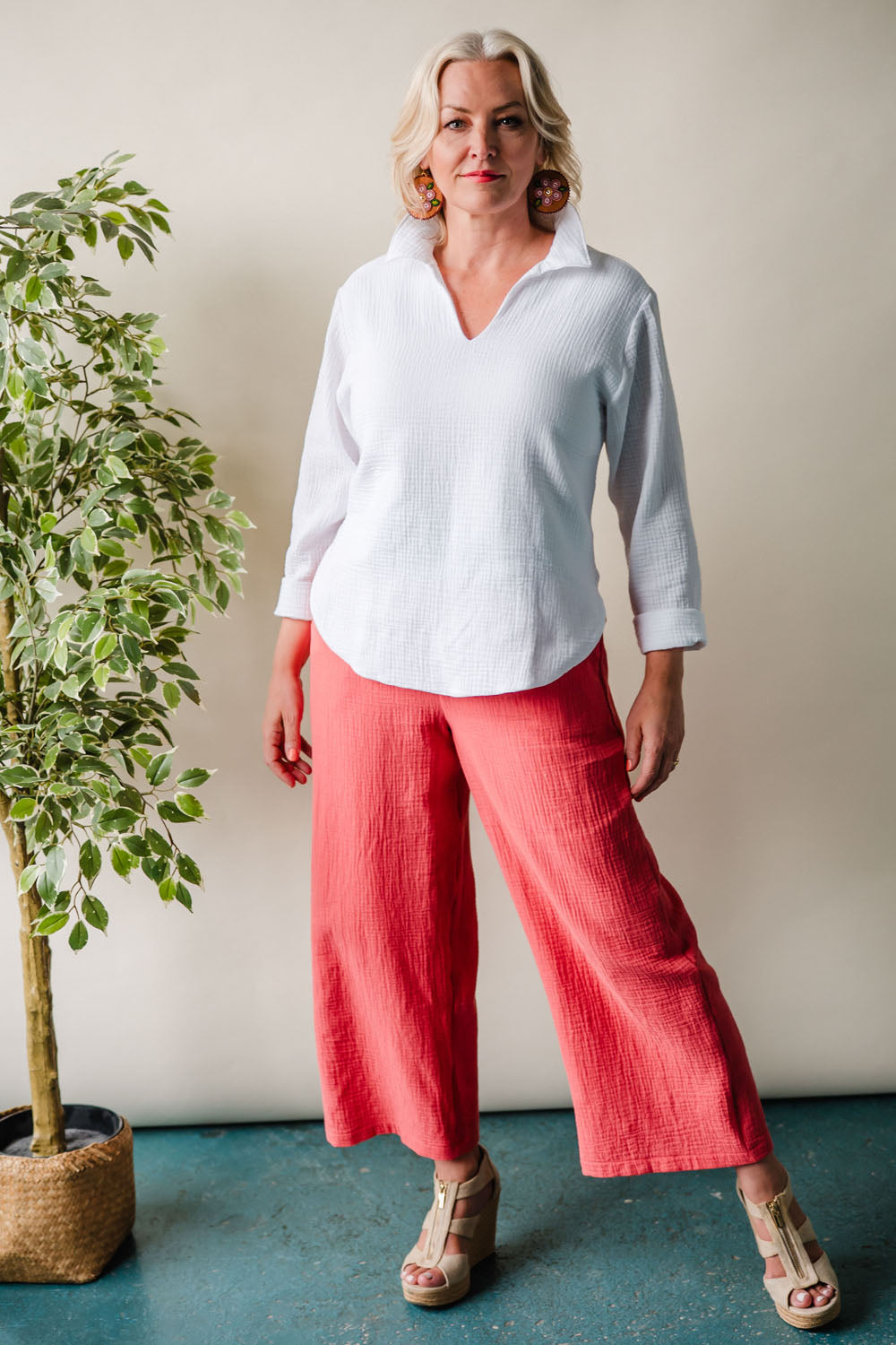 Soleil Wide-Leg Pants